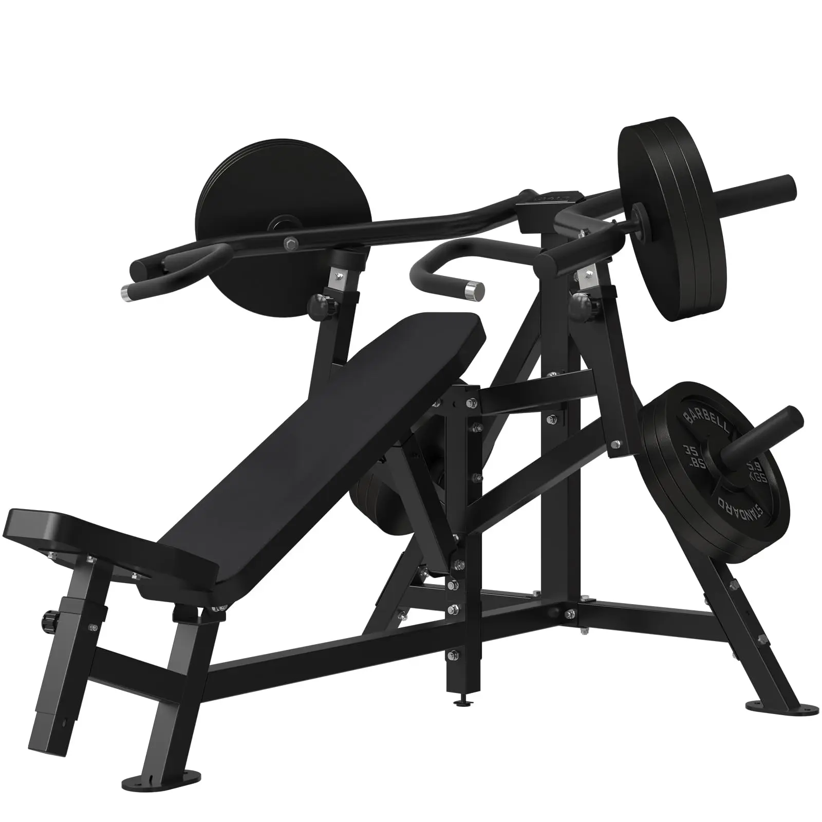 Chest Press Machine 900LBS with Independent Converging Arms, 6+7 Adjustable Incline for Home Gym Use - Barbell Bar Workout Equipment Chest Press Machine 900LBS with Independent Converging Arms, 6+7 Adjustable Incline for Home Gym Use - Barbell Bar Workout Equipment