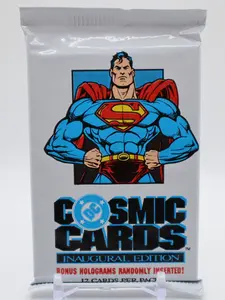 1991 Impel DC Cosmic Comic Trading Cards Pack (12 Cards)