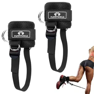 Ankle Strap, 1 Pair Adjustable Ankle Cuff for Cable Machine Kickbacks, Comfort Padded Gym Workout Ankle Strap for Butts, Leg Kickbacks, Glute