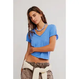 Women's Take 2 Tee, Free People Cornflower Women's T-Shirt