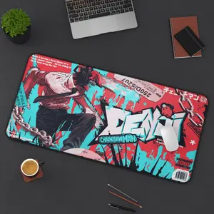Chainsaw Man Anime Mouse Pad XL Desk Mat Denji Design Non-Slip Base
