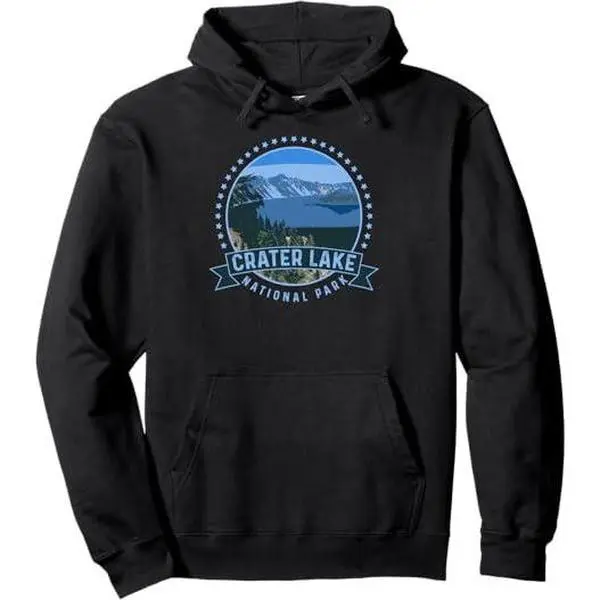 Crater Lake National Park Hoodie -Outdoor Camping Hiking Tee Pullover Hoodie