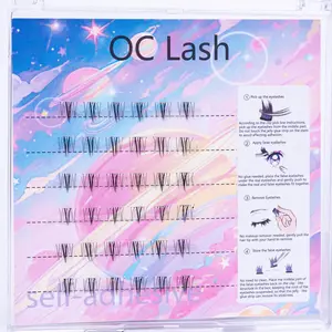 OC Bottom Lash Clusters Invisible Band Lower Lash Cluster DIY Lash Extension Fiary Bottom Eyelash Clusters Natural Lower Individual Lashes