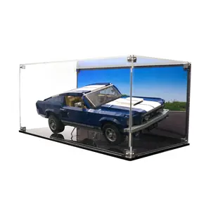 Acrylic Display Case UV Print Compatible with LEGO® 10265 Creator Ford Mustang GT - Set Not Included