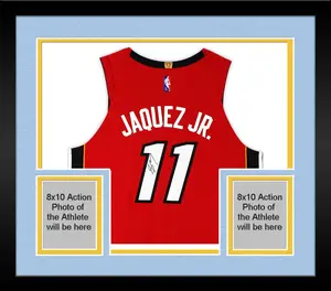 Framed Jaime Jaquez Jr. Miami Heat Autographed Jordan Brand Red Statement Authentic Jersey - Fanatics Authentic Certified