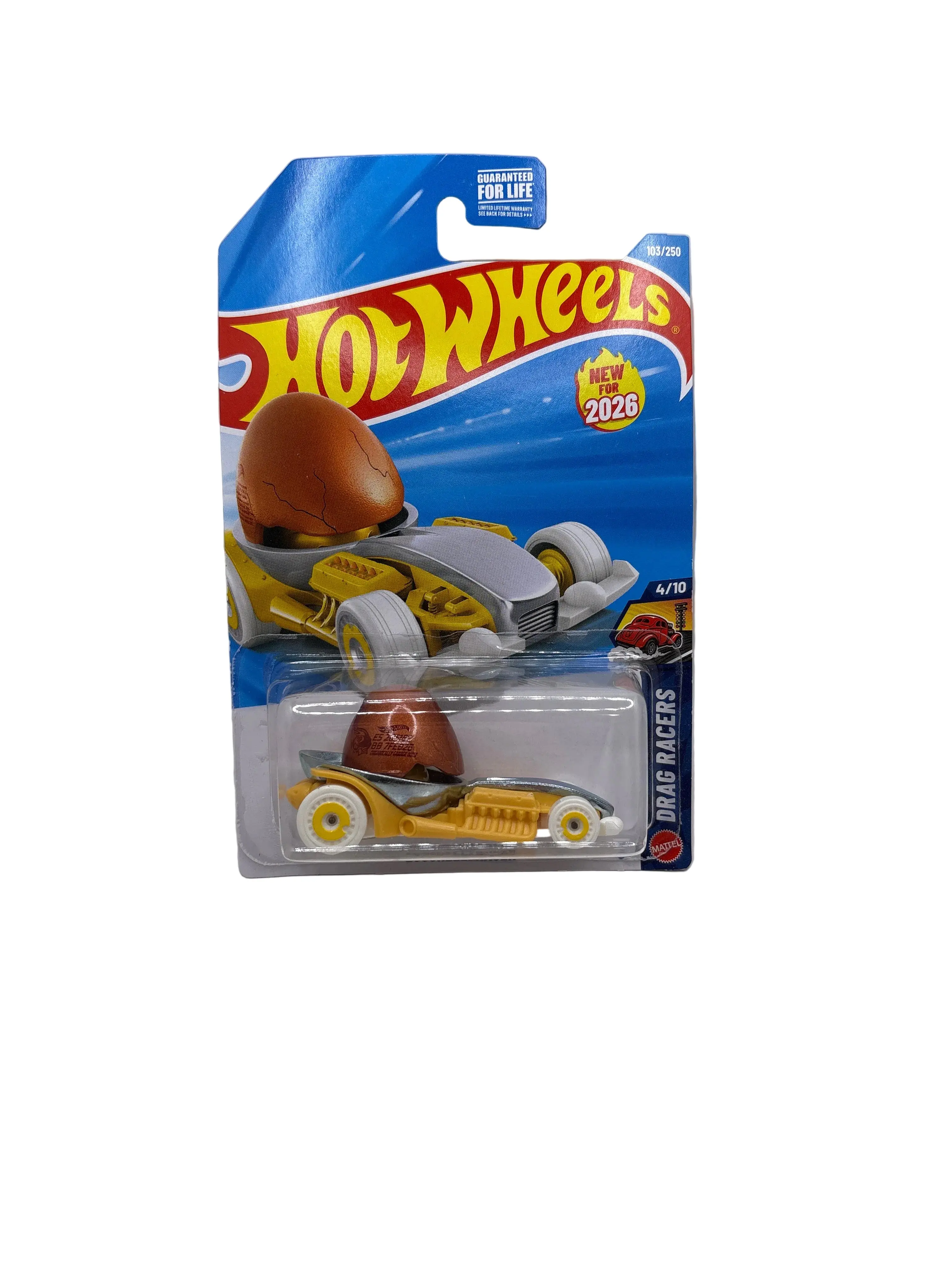 Hot Wheels Eggshelleracer Diecast yellow