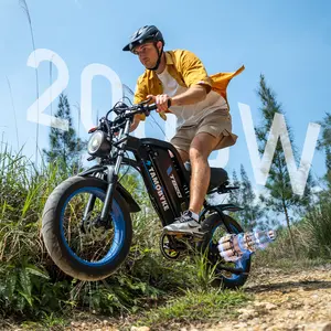 Tamobyke TB20 E-Bike for Adults, 1500W Motor 20" Fat Tires Ebike, Up to 35MPH, 48V 25Ah Removable Battery, Full Suspension Electric Motorcycle