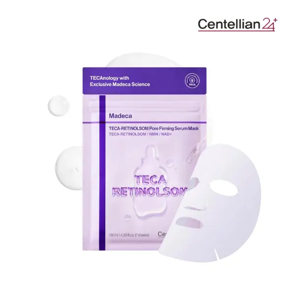 [Centellian24] TECA-RETINOLSOM Pore Firming Serum Mask 130ml (7 Sheets) | Pore Firming & Elasticity Care | Plumping + Tightening | Korean Skincare