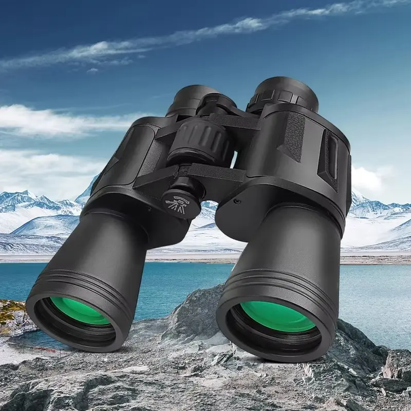 20X50 adult binoculars, high magnification professional binoculars, nautical tactical binoculars, featuring FMC lens and central focus, very suitable for bird watching, leisure camping, and hiking.