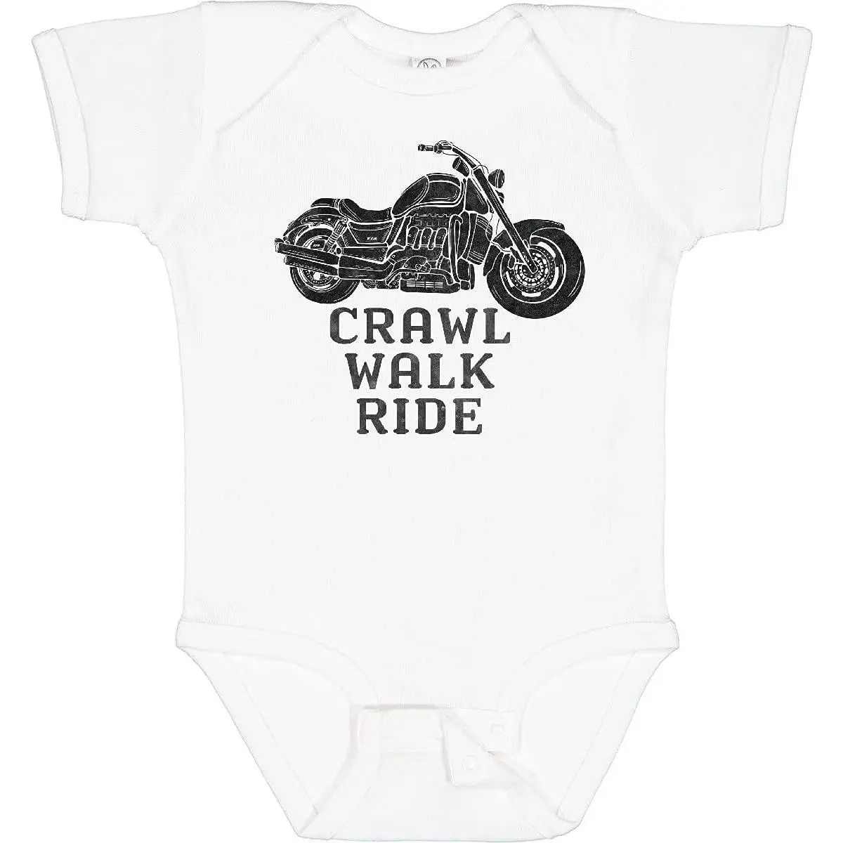 Baby Boys' 100% Cotton Short Sleeve Bodysuit - Envelope Neckline, Secure Snap Closures, Roomy Crotch, Slight Elasticity, Ventilated, for Quick Diaper Changes & Free Leg Movement, Rompers