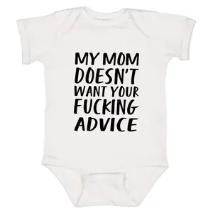 Mom Doesn't Want Your Advice Baby Onesie, Humor Cute Newborn Bodysuit, Cotton Baby Clothes,   Bodysuits & One-pieces