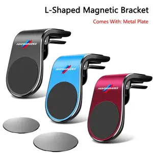 Magnetic L-Shaped Car Air Vent Phone Holder, Vent Mount, Universal Design, Strong Magnetic Grip, Anti-Slip, Shock-Resistant, for Bmw Models