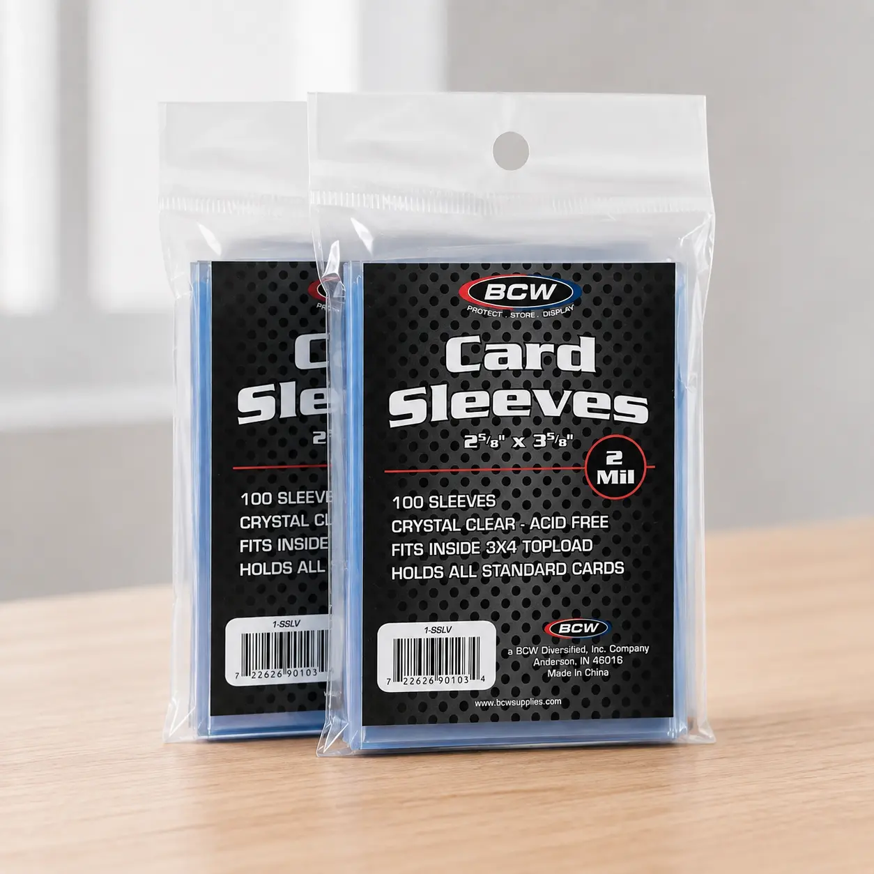200-Count Standard Penny Sleeves for Sports Cards, Pokémon & Collectibles
