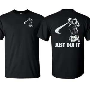 Funny Tiger Woods Mugshot Just Dui Style T-Shirt, Golf Shirt, Novelty Graphic Tee, Golfer Gift for Men Women, Viral Golf Outfit 2026, All Size, Full Color