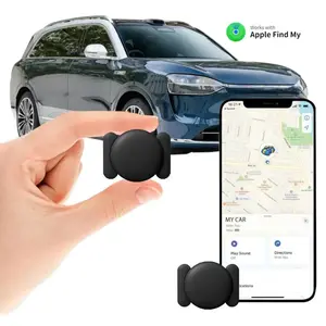 (iOS Only)Mini GPS Locator, Item Location Finder, 1 GPS Locator, Battery Powered Hidden Locator Unit Travel Gadgets Black（iOS Only）