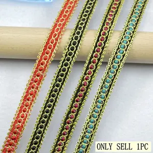 New 5meters/16.4ft Handmade Evening Gown Lace Trim DIY Craft Wedding Dress Ribbon, 8-Petal Polyester Edge, Perfect for Custom Projects