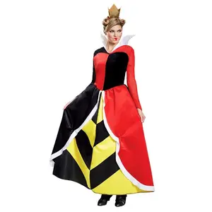 Deluxe Alice in Wonderland Queen of Hearts Womens Costume