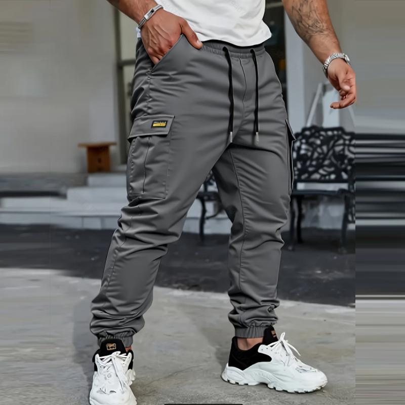Men's 4 Pack Cargo Jogger Pants Stylish Retro Casual Four Season Style Versatile Workwear for Everyday Wear