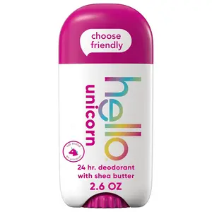 hello Unicorn Aluminum Free Deodorant for Women, Girls, Safe for Kids, Dermatologically tested, Natural Fragrance, 1 pack