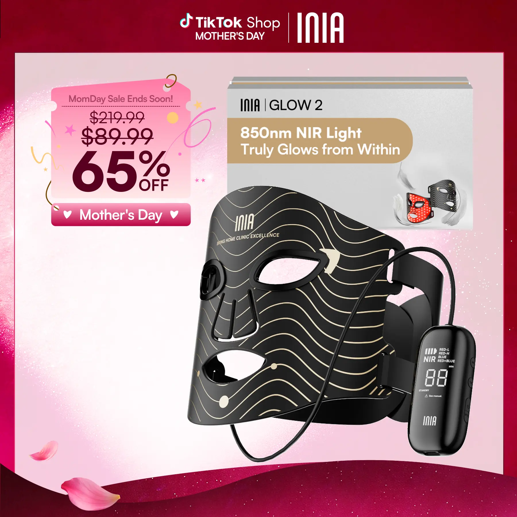 【LK】Ideal Night Mask ５セット×③袋 nisk led mask - TikTok Shop