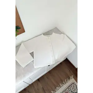 Juliette Cardigan in Sky Cloud White