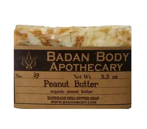 Badan Body Peanut Butter Soap - Artisan Crafted Bar for Face & Body - Cleansing Soap with Rich Peanut Oil, Shea Butter & Natural Ingredients
