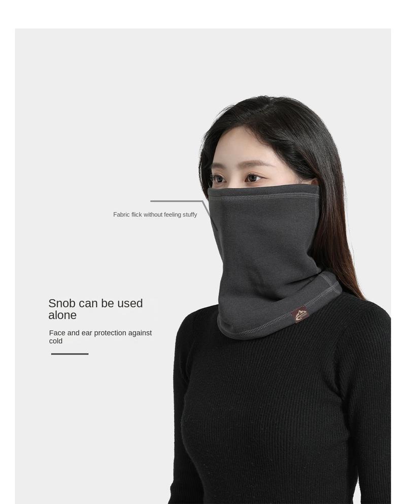 New cycling face mask, hat, scarf integrated, women's winter cycling warm, windproof, and cold resistant neck cover, men's head cover