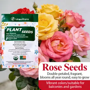 Bulk Mixed Rose Flower Seeds, Popular Trend Variety, Strong Adaptability for Home & Farm Landscape Planting (Garden Supplies for Outdoor Home Improvement)