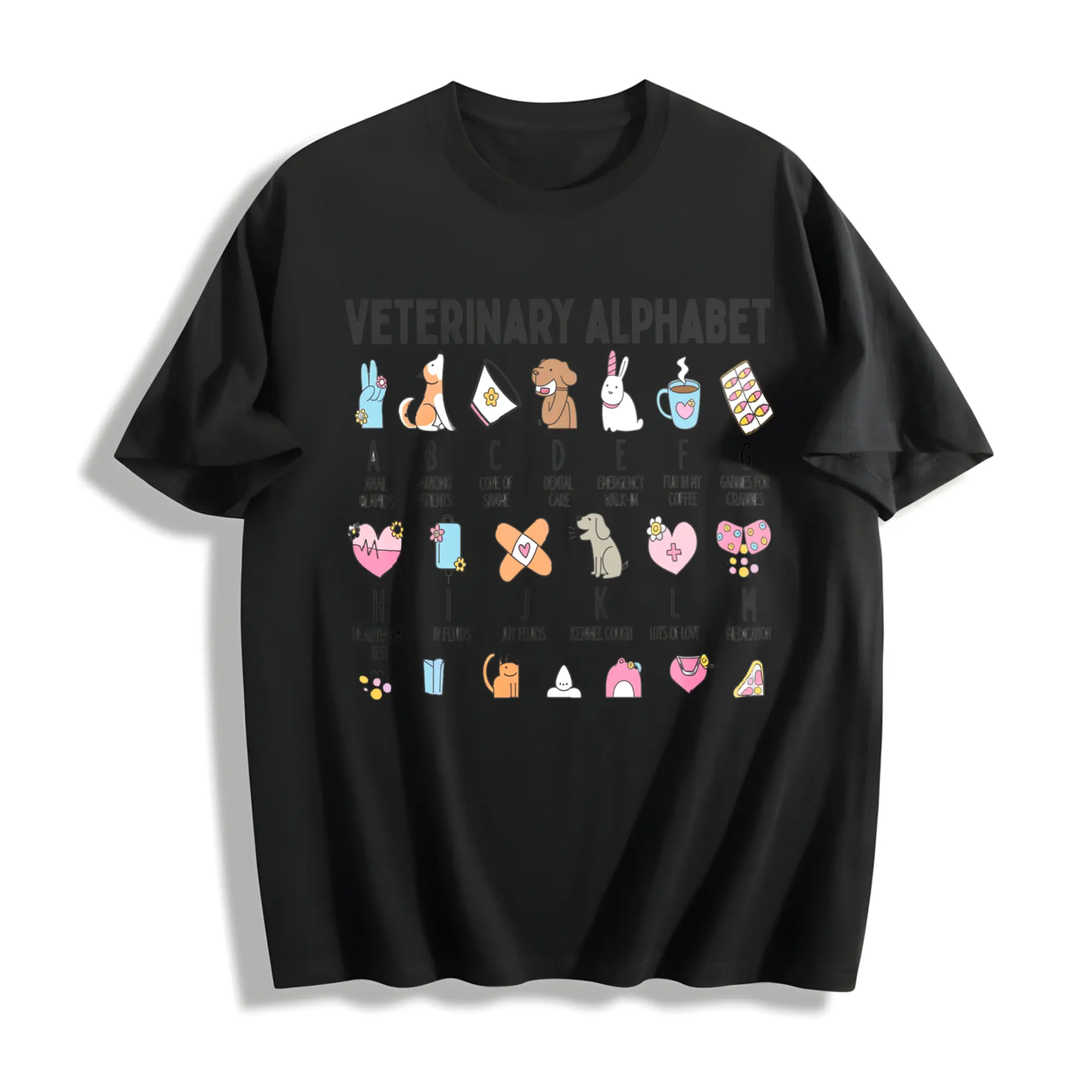 Veterinarian Shirt, Veterinary Medicine T-Shirt, Vet Tech Gift, Veterinary Technician Tee, Vet School Tee, Vet Med Student Cotton Fit Light Top