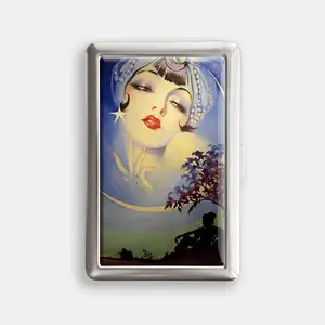 Moon of My Delight 100s or King Size Case Storage Box Card Holder Metal Wallet