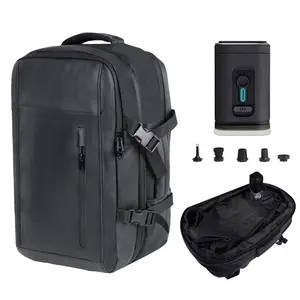 Fochier Electric Compression Backpack electric pump Expandable Business Bag with Built-in Pump TSA Lock Wet-Dry Compartments Sleek Organized Unisex Carry-On for Business Travel