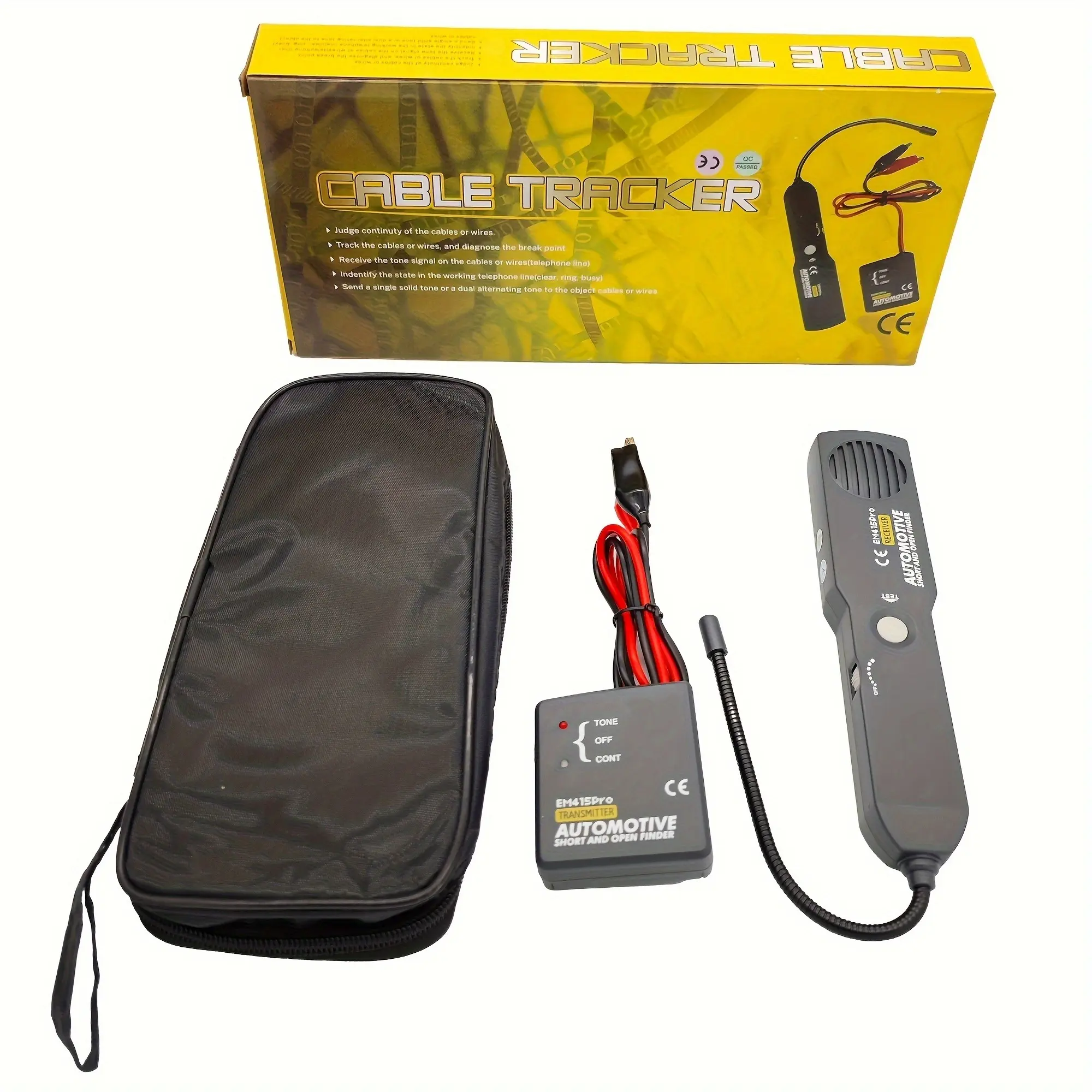 Car Automotive Short & Open Finder Car Short Circuit Detector Car Repair Tool Detector Track The Cables Or Wires, Not Include Battery