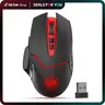 Redragon M690-1 2.4GHz Wireless Gaming Mouse - Black, 8 Buttons (2 Side Buttons), Adjustable 2400 DPI with DPI Switching, Ergonomic Shape, Computer Peripherals, PC Accessories, Desk Gadgets, Mouse+Receiver, Teen Boy Gift