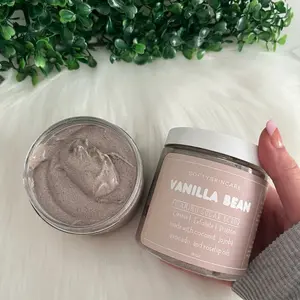 Vanilla Bean Foaming Sugar Scrub for Body Care and Comfort Cleansing Cleanser Skin Repair Skin Care - Beauty and Personal Care spa gift