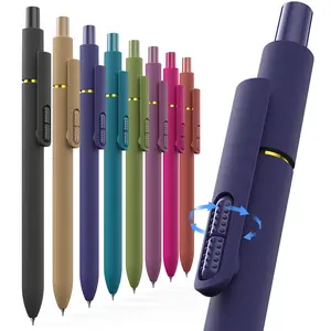 Hiacry 8 Pcs Gel Pens - 0.7mm Fine Point Smooth Writing Black Ink, Quick-Dry Long Lasting Fidge Pens, School & Office Supplies for Men Women