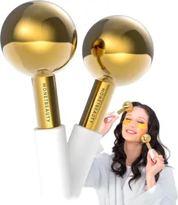 MonétBeauty Stainless Steel Ice Globes for Facials, Durable Cryo Globes Instantly Reduce Puffiness, Tighten Pores and Sinus Relief, Facial Massages and Daily Beauty Routines