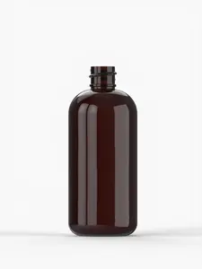 16 oz (480 ml) Amber Bullet PET Bottle 24-410