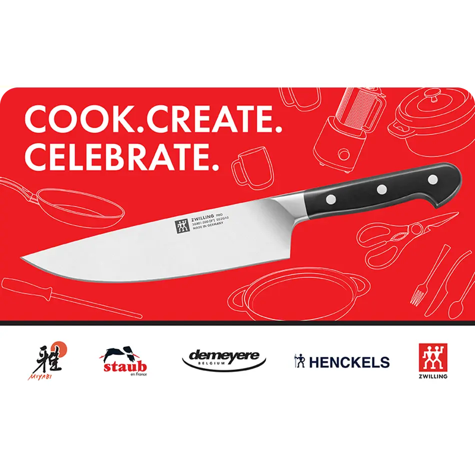ZWILLING eGift Card | Knives, Cookware & Kitchen Tools