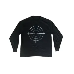 Kanye West Bullseye DONDA Chicago Listening Event L/S T-shirt Black