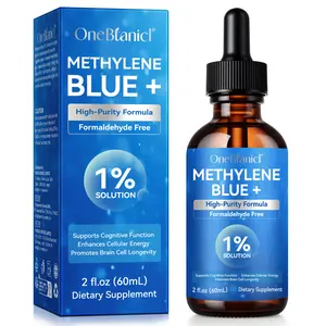 (2-Month Supply)Methylene Blue 1% Solution (10mg/mL) - Pharmaceutical Grade Cognitive Support Drops with Vitamin C for Mitochondrial Health, Memory & Focus*, Natural Stevia Sweetener, Non-GMO, 60mL