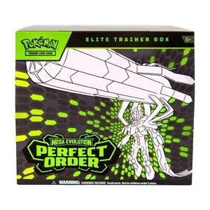 Pokémon Perfect Order Elite Trainer Box Mega Evolution Trading Card Game Collectible with Mega Evolution Cards for Collectors and Enthusiasts