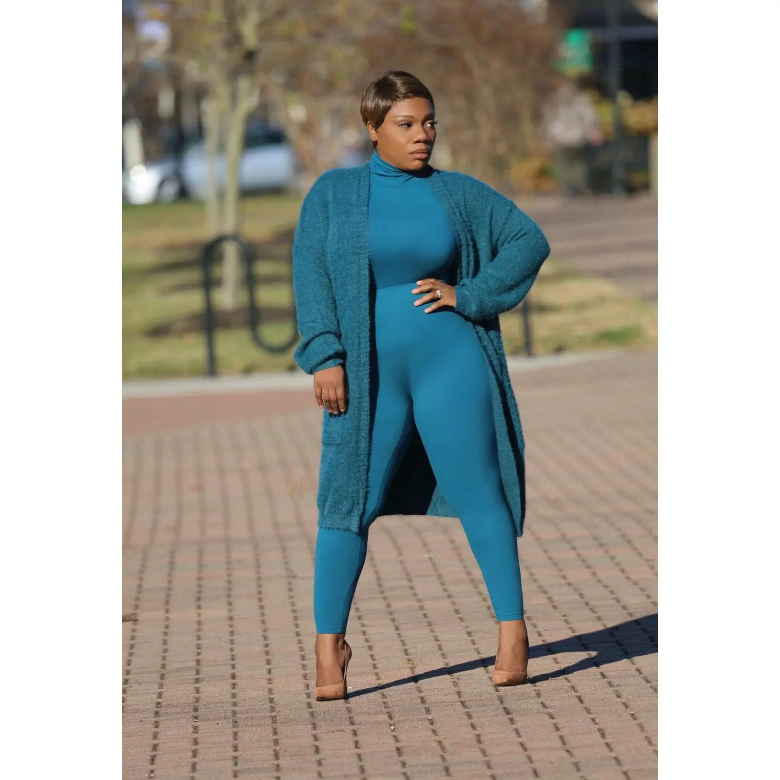 Teal We Meet | Open Front Cardigan