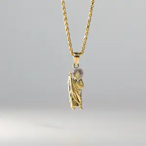 14K Gold Medium St. Jude Thaddeus Pendant - Model 102