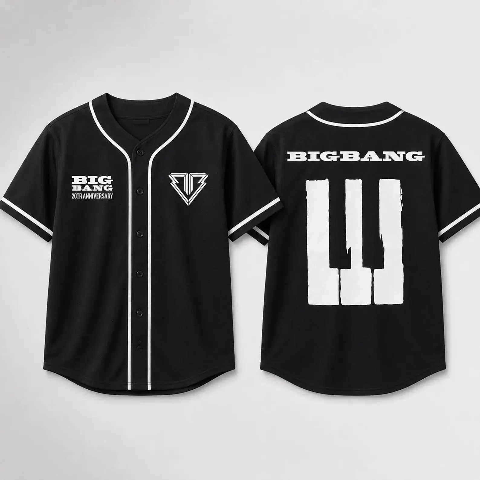 BIGBANG 20th Anniversary Baseball Jersey, Kpop Concert Shirt, Unisex VIP Fan Gift, Korean Music Apparel