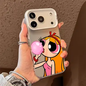 Playful Bubble Blowing Girl Phone Case for iPhone 17 AIR 17 PRO 16 PRO 15  PRO MAX  14 PLUS 13 PRO 12 11 PRO XS MAX X XR Samsung Galaxy S25 Ultra S24 S23 S22 Plus  series(anti-drop hard shell) shockproof mobilephone protective cover