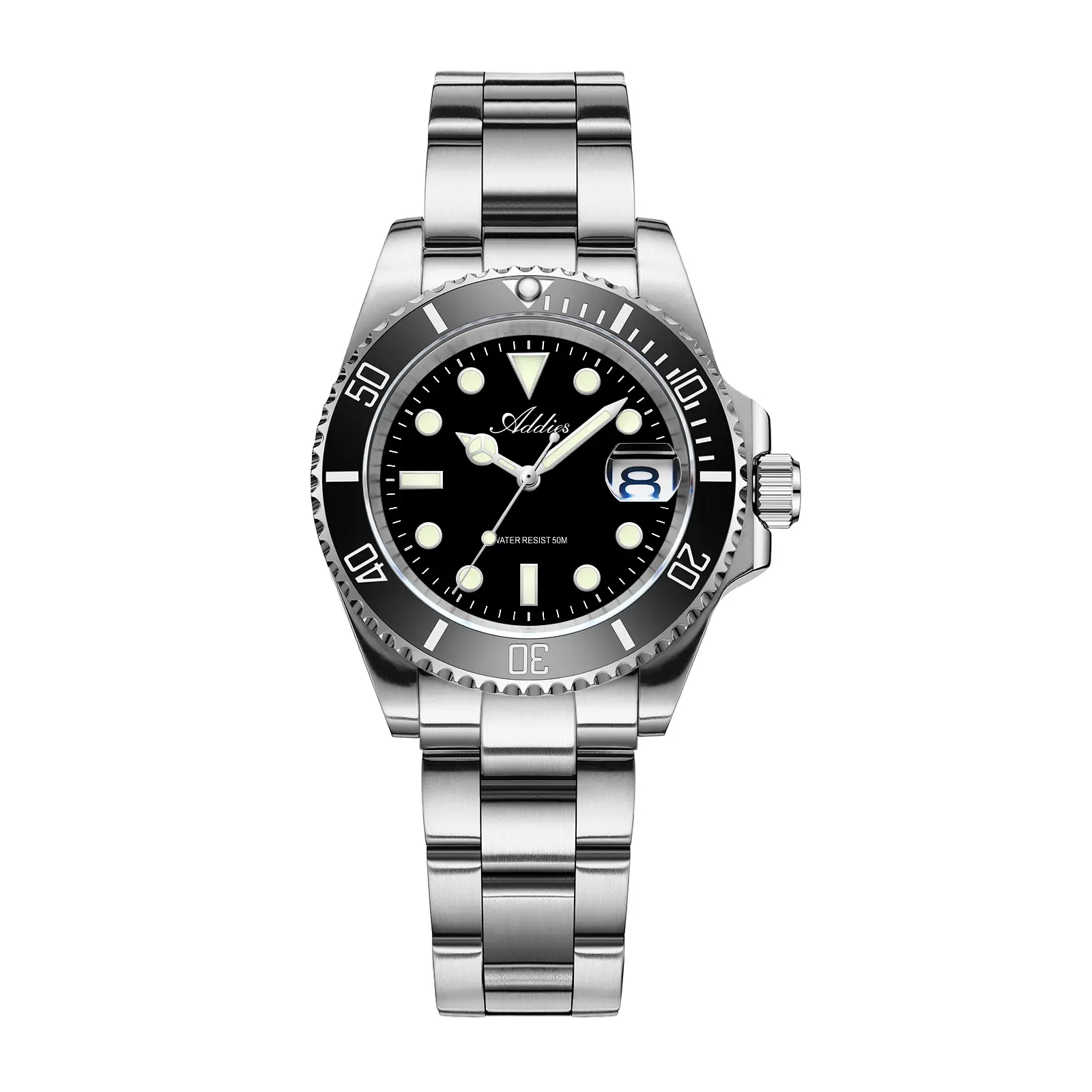 ADDIES Women's Luxury Stainless Steel Watch, Japanese Quartz Waterproof Luminous Fashion Watch with Ceramic Bezel, Elegant Gift for Women,Classic Fashion Gift,Gift for Mother Wife, Reloj deMujer, Fashion Summer Accessories