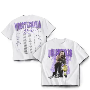 The Undertaker T-shirt, WWE Fight Night Shirt, Fan Apparel, Classic Pump Cover, Gift For Wrestling Fans, Menswear, Womenswear