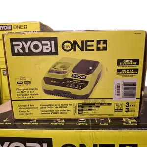 Ryobi 18V ONE+ Rapid Charger PC0008 - Fast Charging for 18V & 8A Batteries - Compatible with All Ryobi ONE+ Batteries