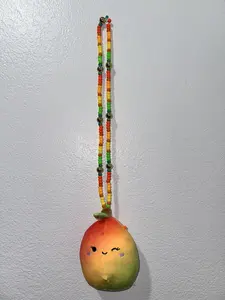 Mango Madness Squishmallow Kandi Necklace