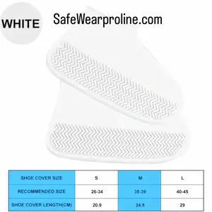 SafeWearproline Premium Waterproof Silicone Rain Shoe Covers for Outdoor Adventures Lightweight Non-Slip Overshoes for Walking Hiking Travel